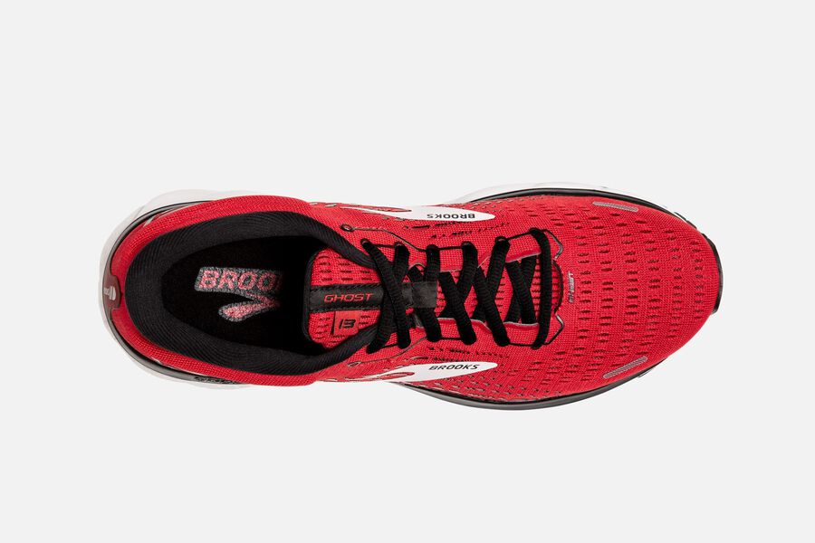 Brooks Israel Ghost 13 Road Running Shoes Mens - Red/White - JPE-283167